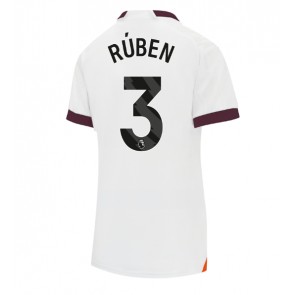 Manchester City Ruben Dias #3 Udebanetrøje Dame 2023-24 Kort ærmer